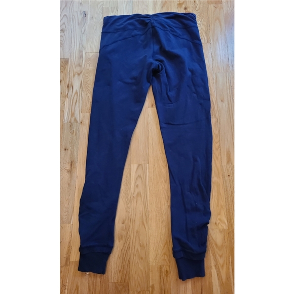 ATHLETA Navy Blue Vinyasa Active Ruching Yoga Legging Pants Sz Medium - Picture 5 of 9